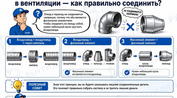 Почему отвод и переход не соединяются напрямую?
